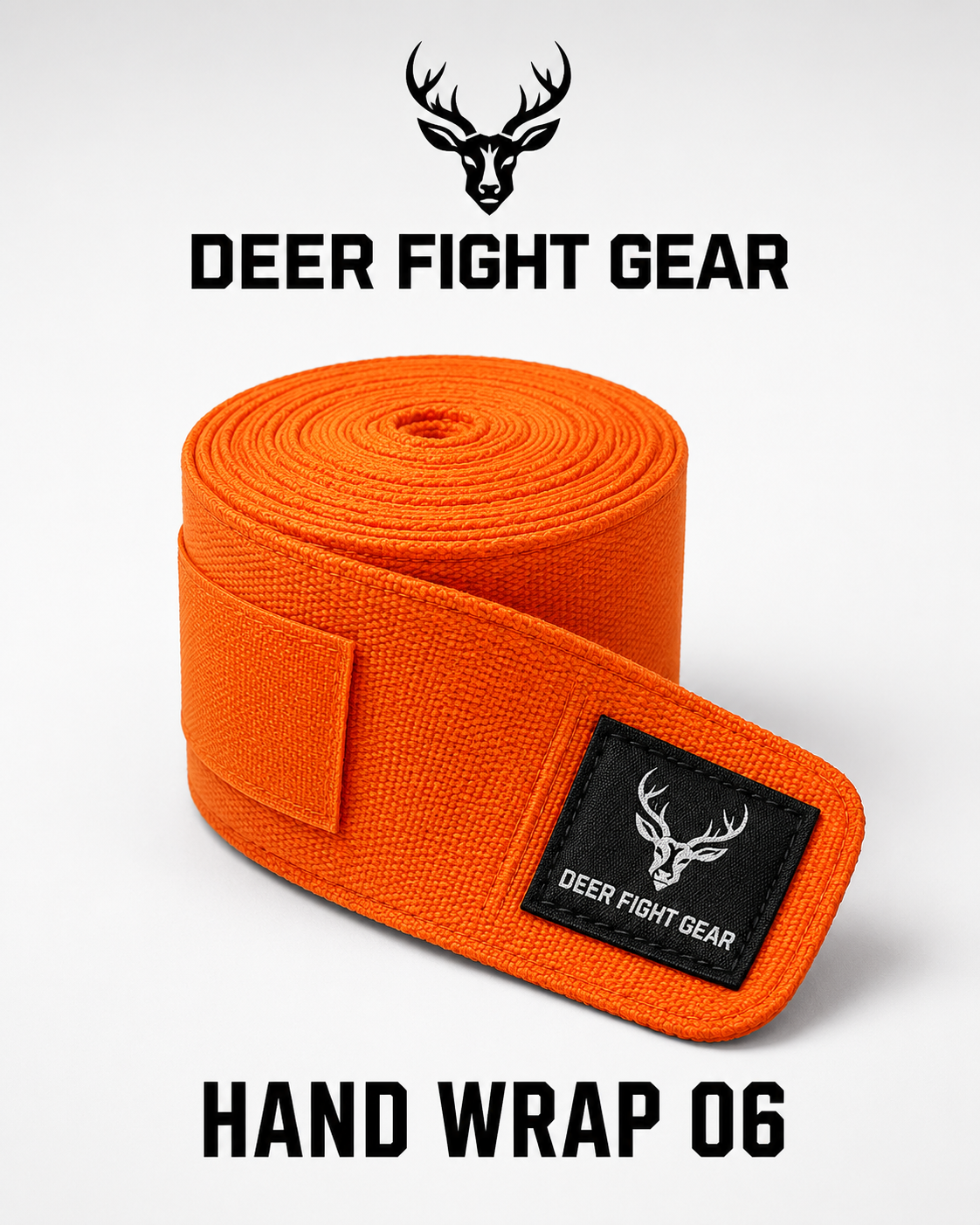 Vibrant Orange Boxing Hand Wraps