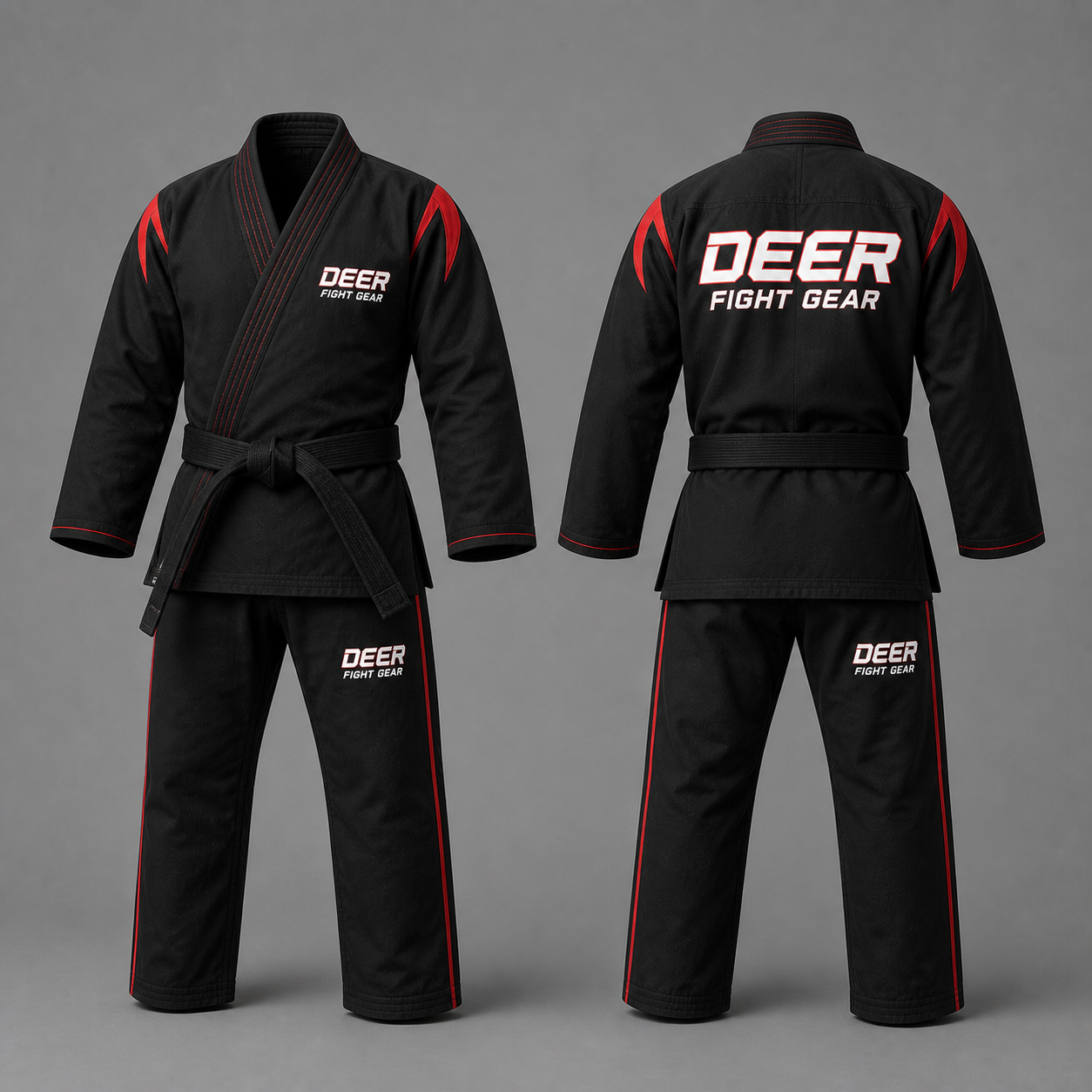 Black Red Dojo Karate Gi