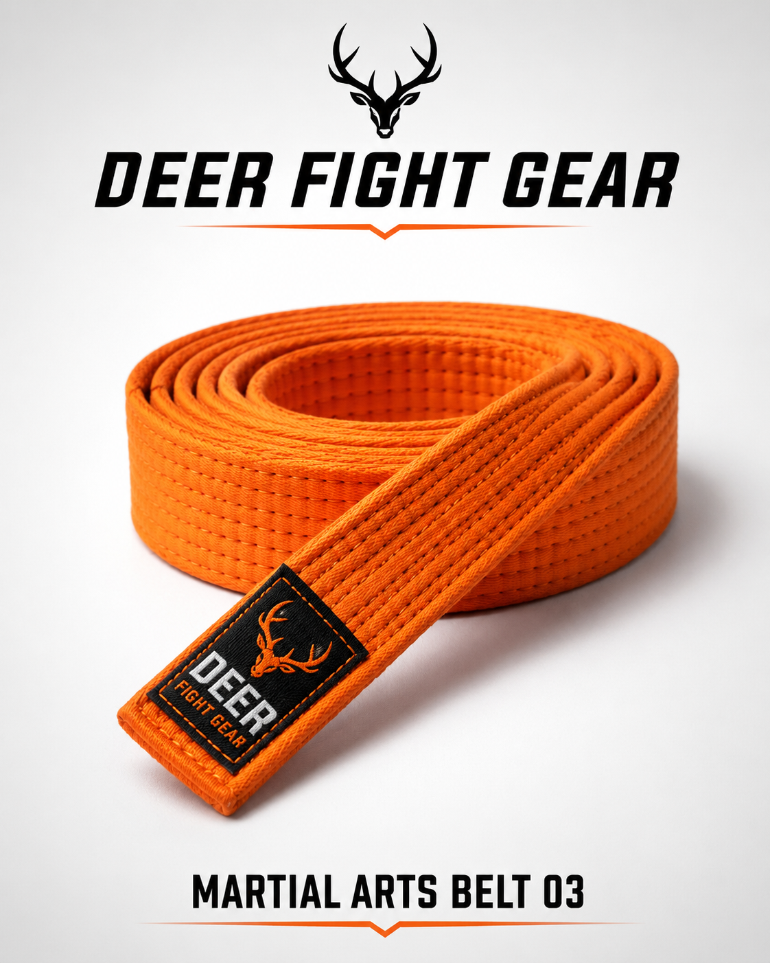 Vibrant Orange Martial Arts Belt