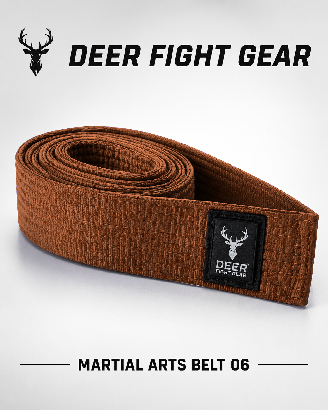 Traditional Brown Martial Arts Belt