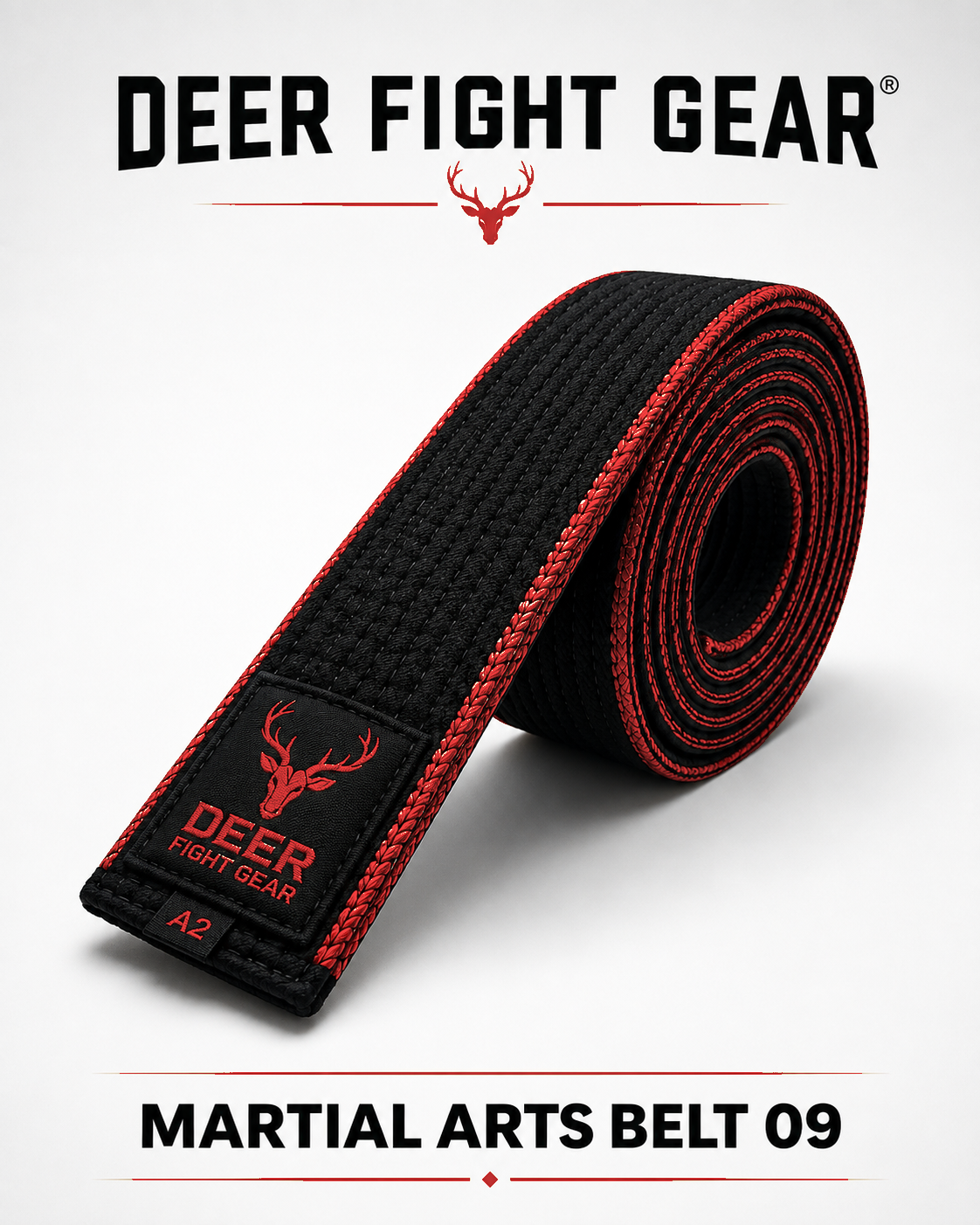 Black Red Edge Instructor Belt