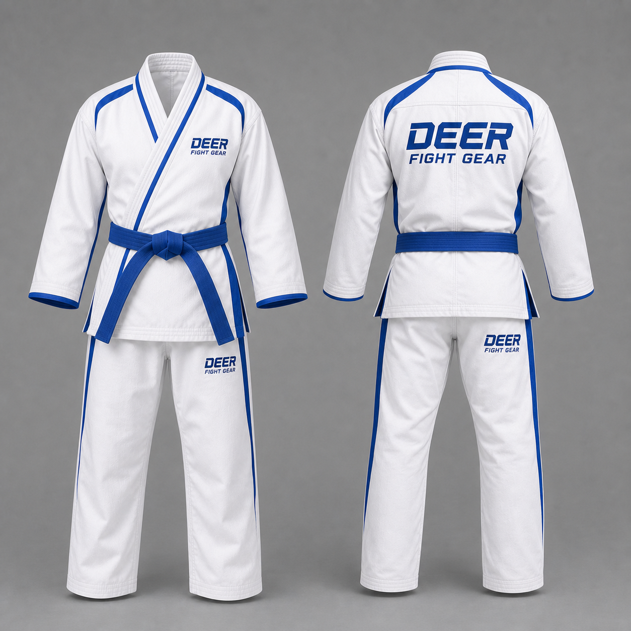 Blue Trim Club Martial Arts Suit