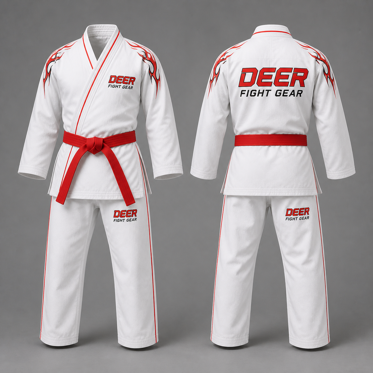 Red Trim Performance Martial Arts Suit