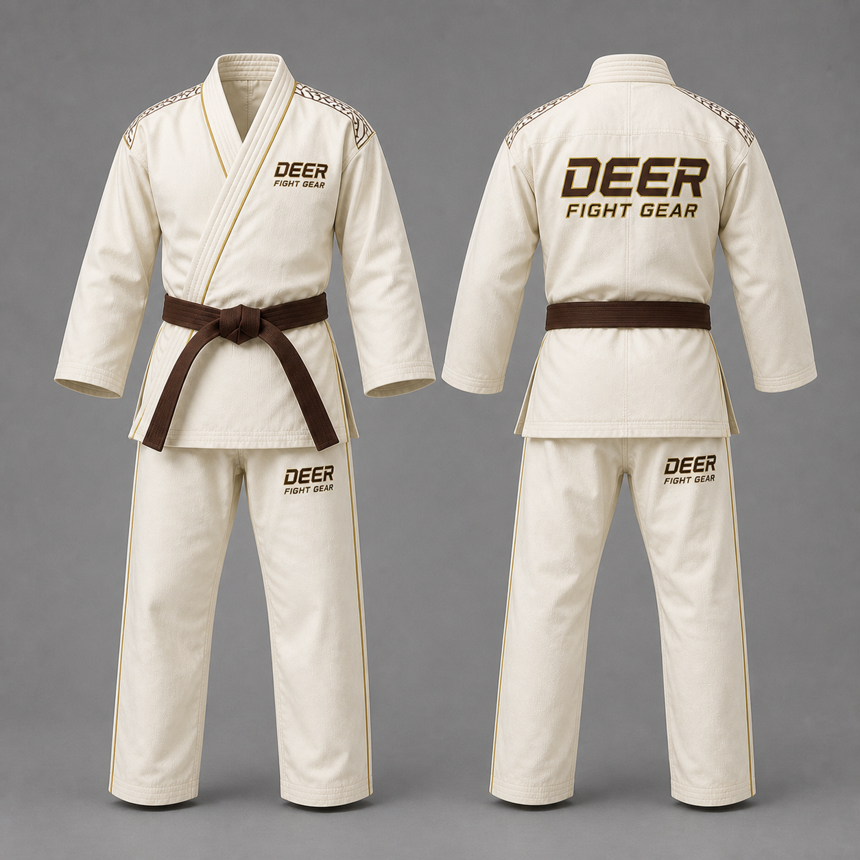 Traditional Ivory Martial Arts Suit