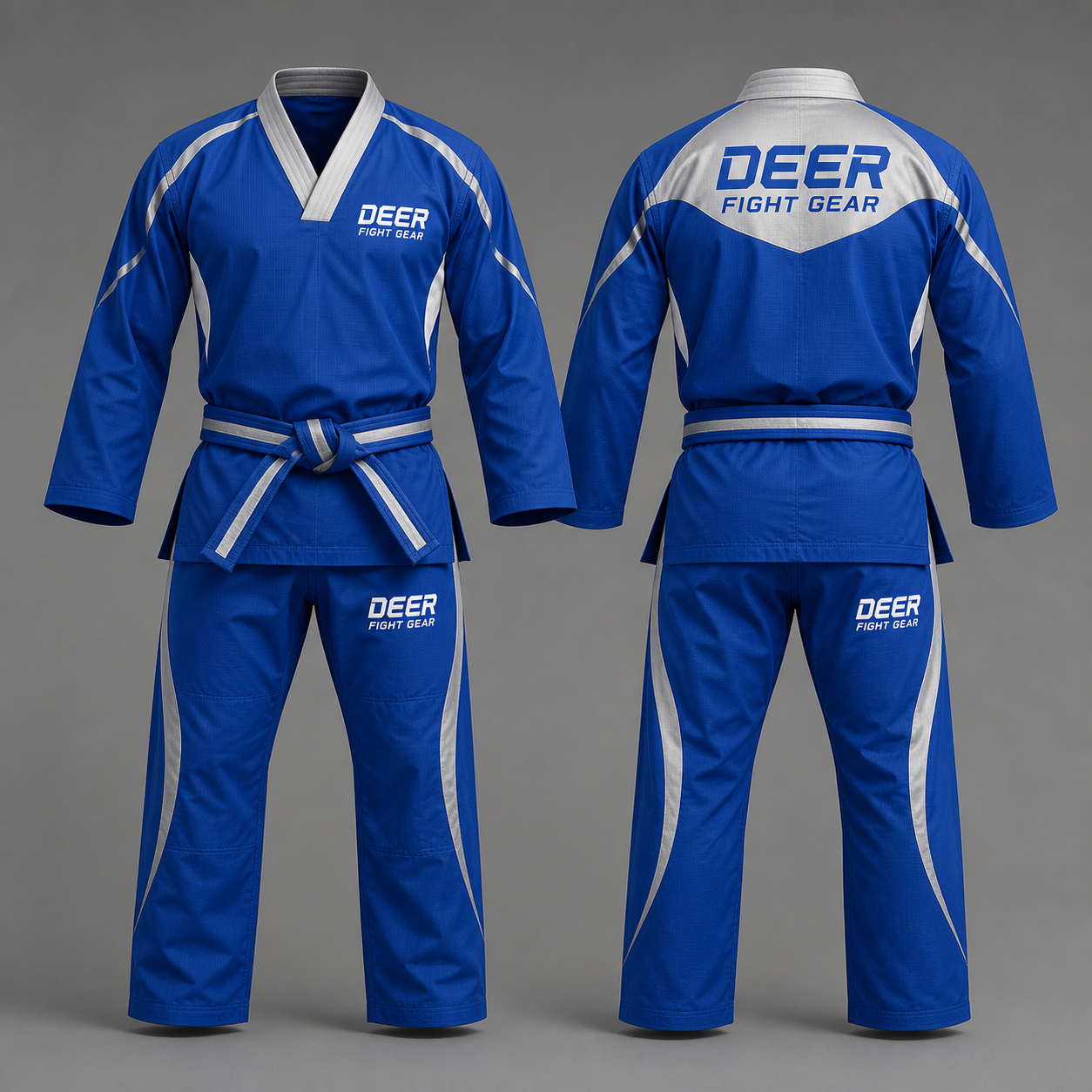 Royal Blue Silver Velocity Dobok