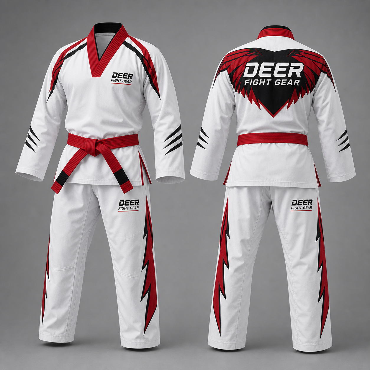 White Red Black Falcon Tournament Dobok