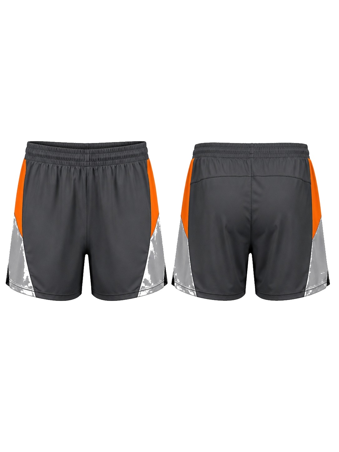 Custom Training Shorts Charcoal Running Shorts manufactured by Deer Fight Gear