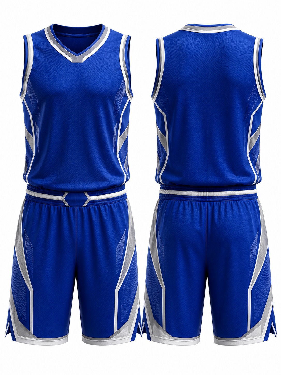 Custom Basketball Royal Blue Basketball Uniform manufactured by Deer Fight Gear